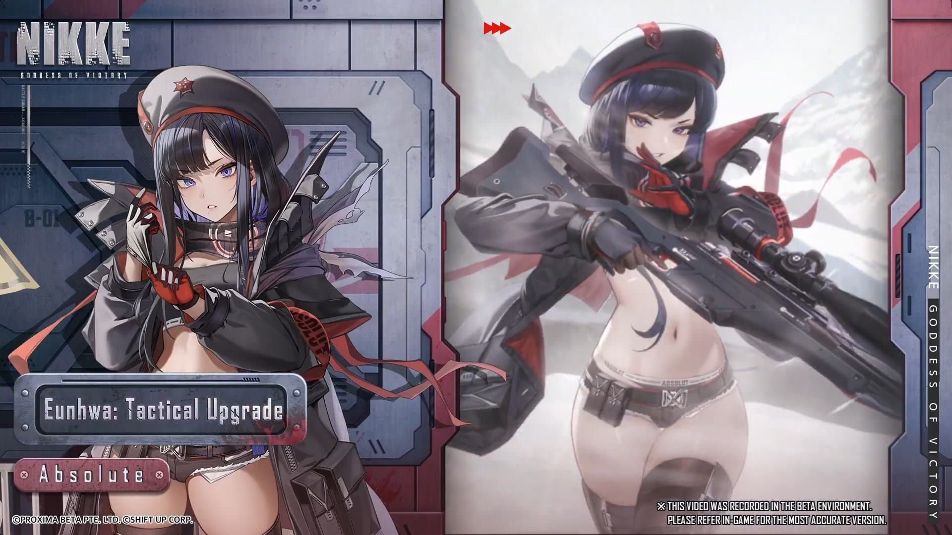 Eunhwa Tactical Upgrade SSR Attacker form with Perfectionist T sniper rifle in Goddess of Victory: Nikke