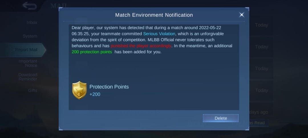 MLBB 第 36 赛季结算界面显示星数受保护积分保护