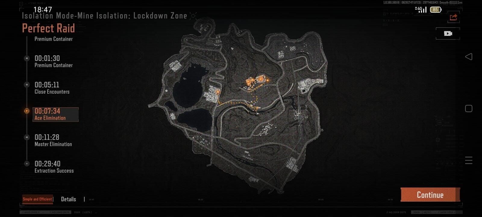 Visual guide for Arena Breakout Armory Route 1 perimeter approach to Mine extraction
