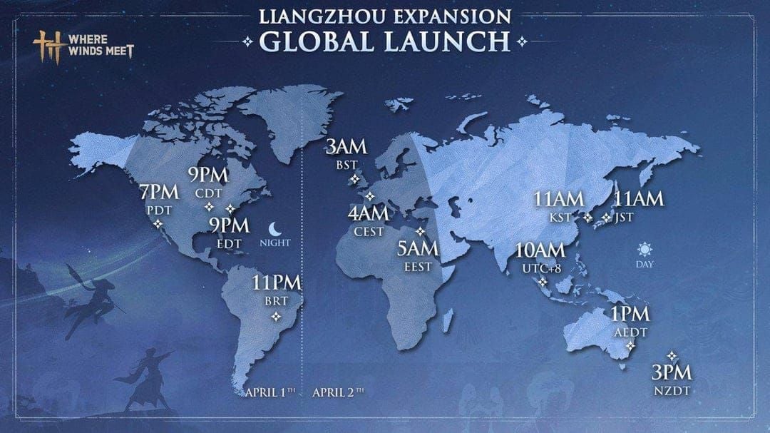 Map of Liangzhou region and Hexi Chapter 2 in Where Winds Meet