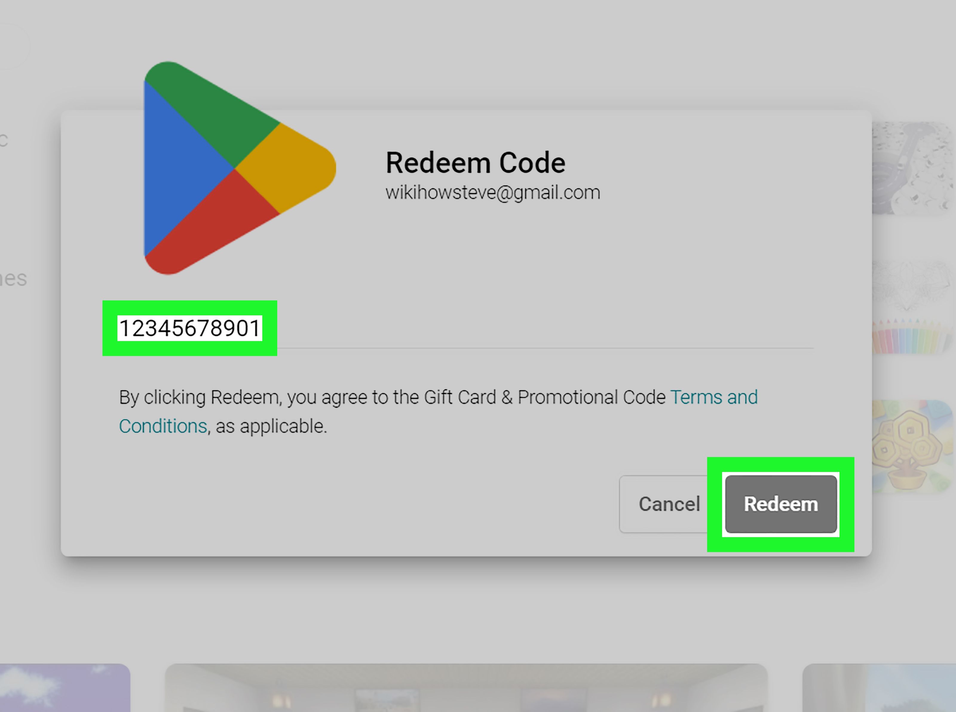 How to recharge Google Play Gift Card (CA)