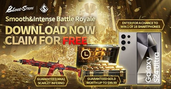 Blood Strike 7DS event hub showing reward claim interface