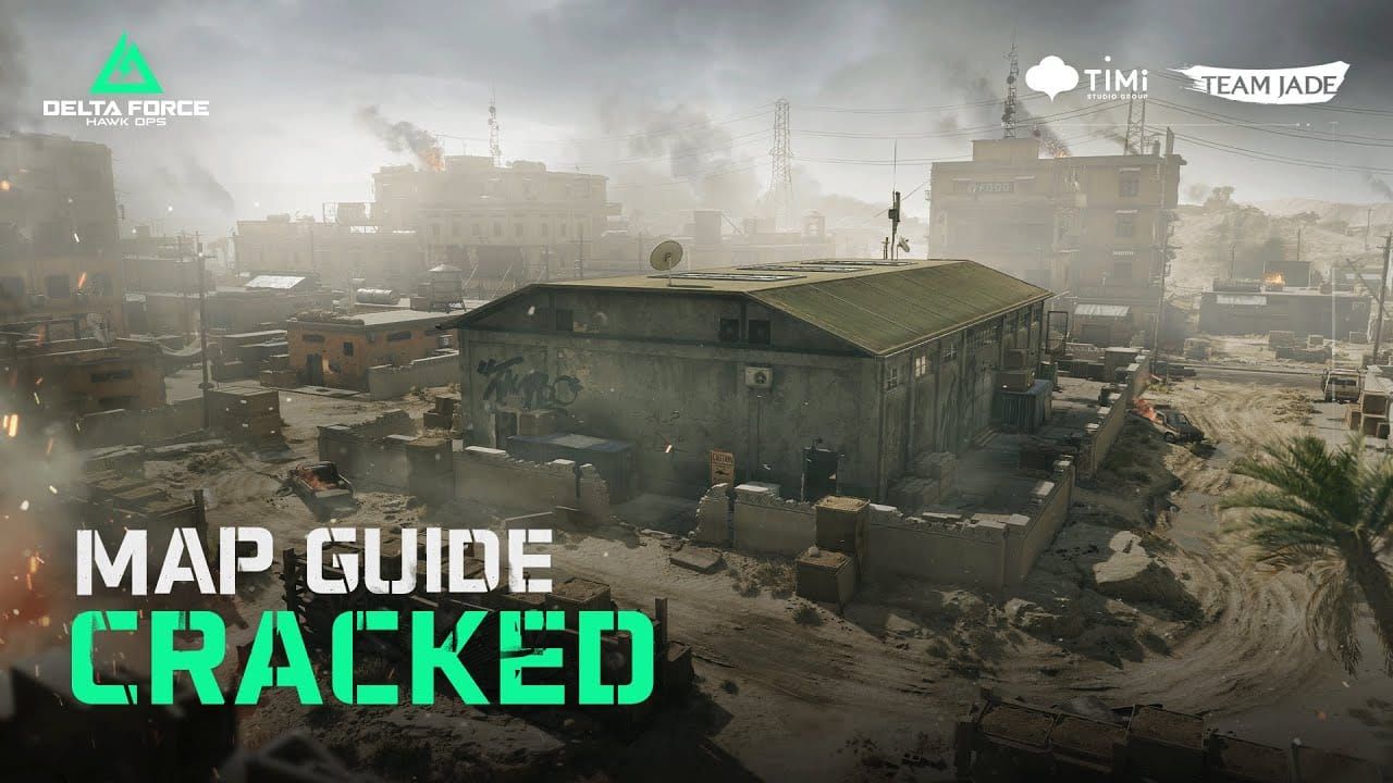 แผนที่ Delta Force Havoc Warfare การยึดครองพร้อมจุดเป้าหมายที่เน้นไว้