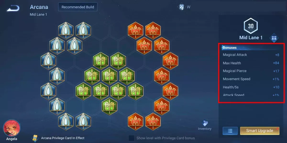 Configuración de arcana recomendada para magos de Honor of Kings
