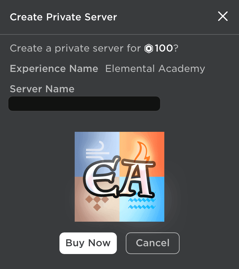 로블록스 개인 서버 생성 인터페이스