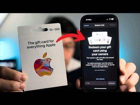 อินเทอร์เฟซการเปลี่ยนภูมิภาค iPhone สำหรับเกม Apple Gift Card