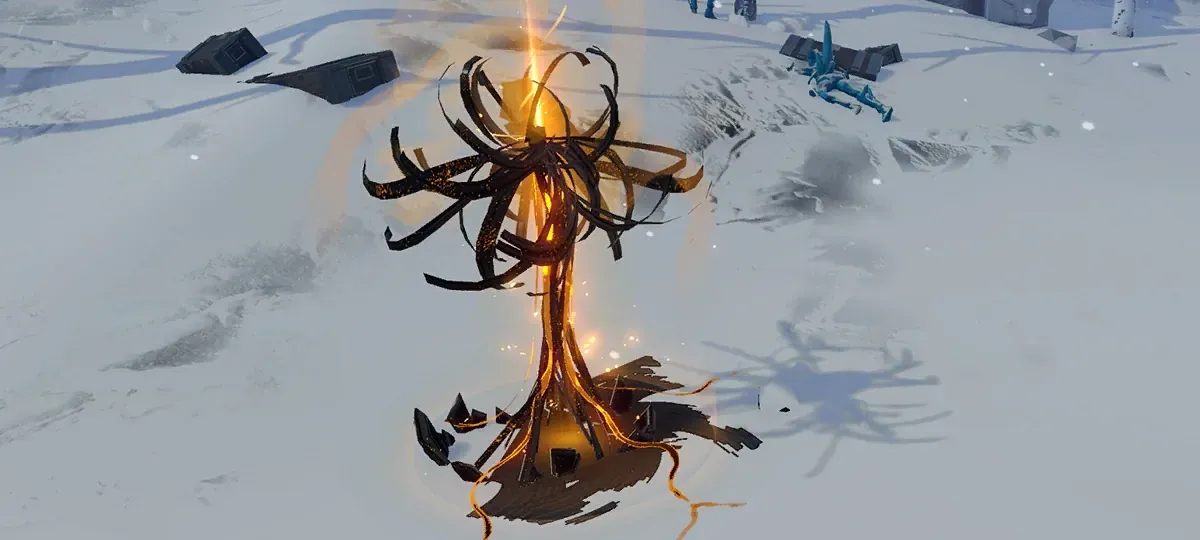 شاشة اختيار منطقة Honkai Star Rail Golden Calyx تظهر مواقع زراعة مواد الارتقاء