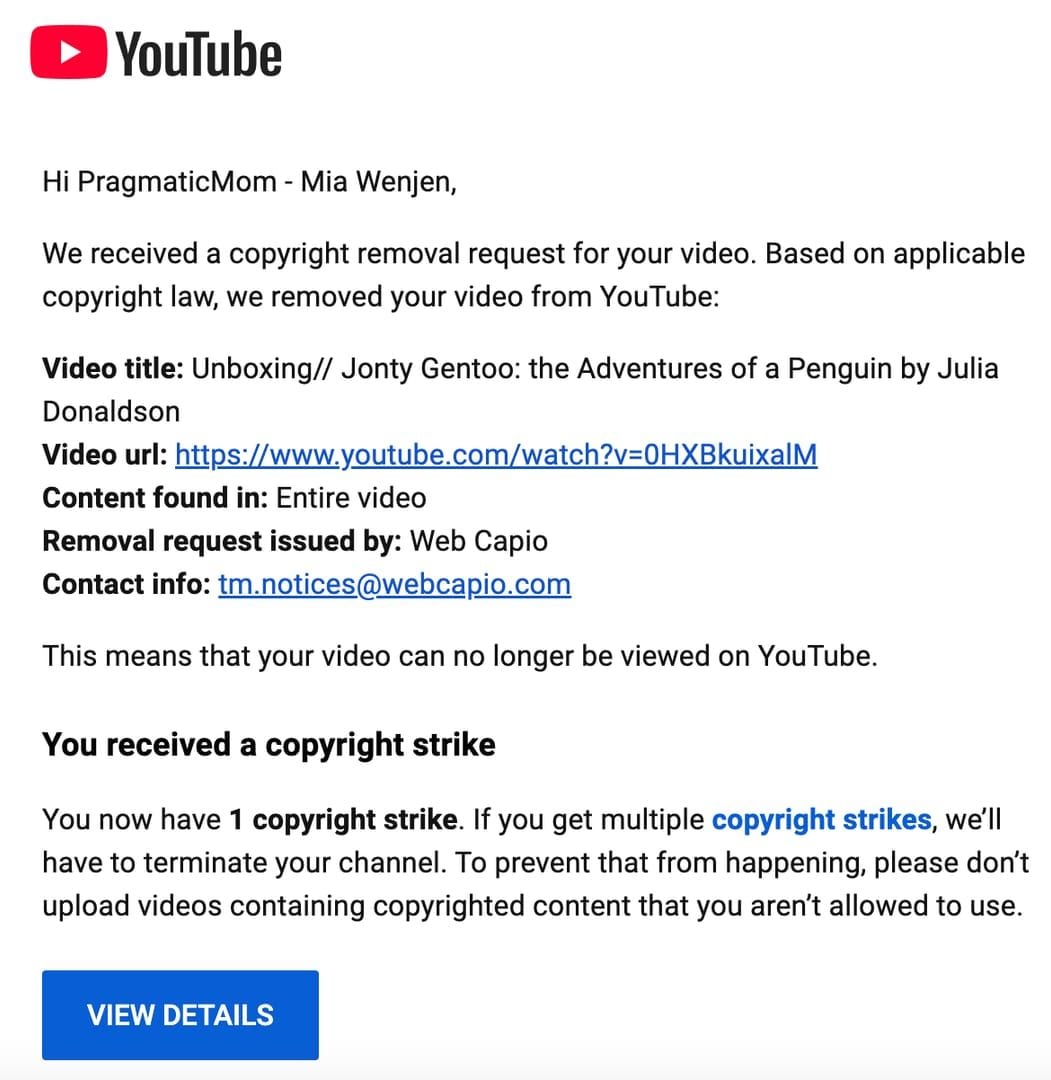 WeSing 저작권 위반 감지 오류 스크린샷