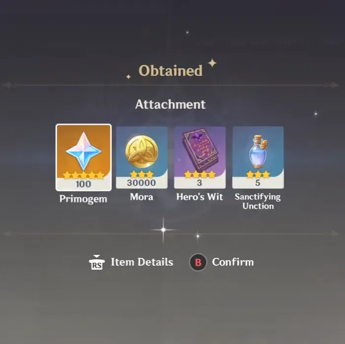 Genshin Impact character leveling interface showing Mora and Hero's Wit requirements