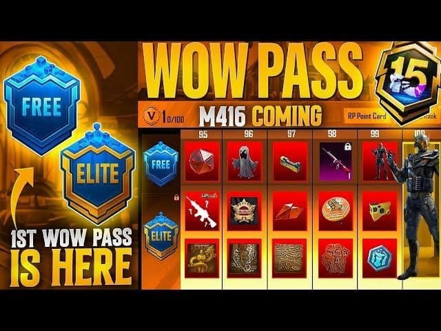 PUBG Mobile WOW Pass reward calculation and ranking system chart