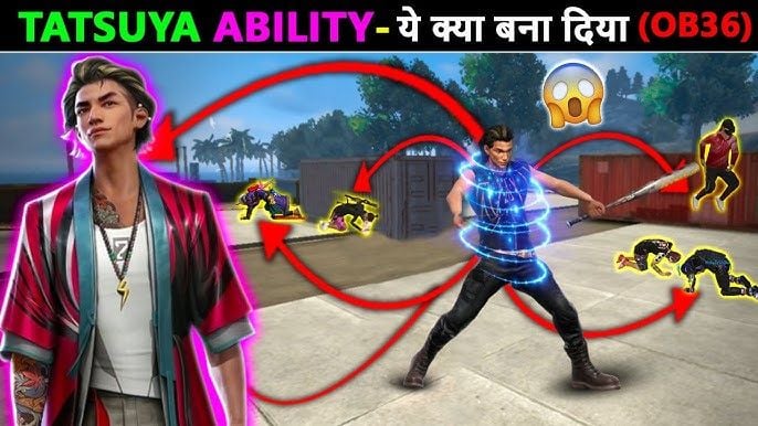 تاتسويا ينفذ اندفاع Rebel Rush السريع للأمام في فري فاير