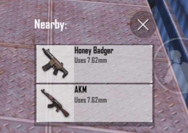 PUBG 모바일 허니뱃저 vs 벡터 DPS 및 TTK 성능 비교 차트