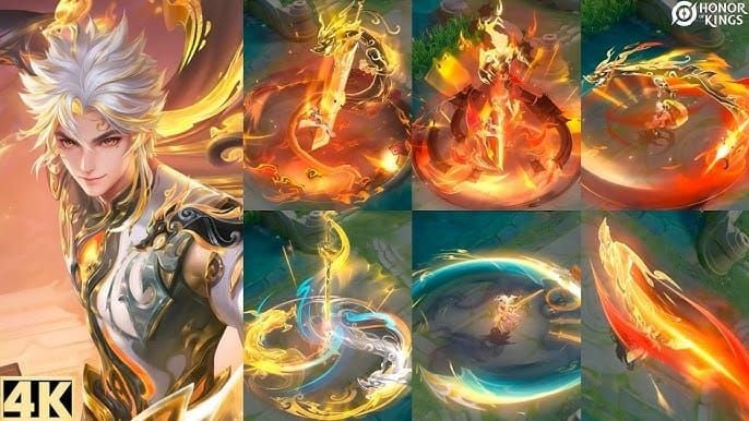 Honor of Kings Yao Eagle General Legend skin artwork featuring eagle motifs and sharp effects