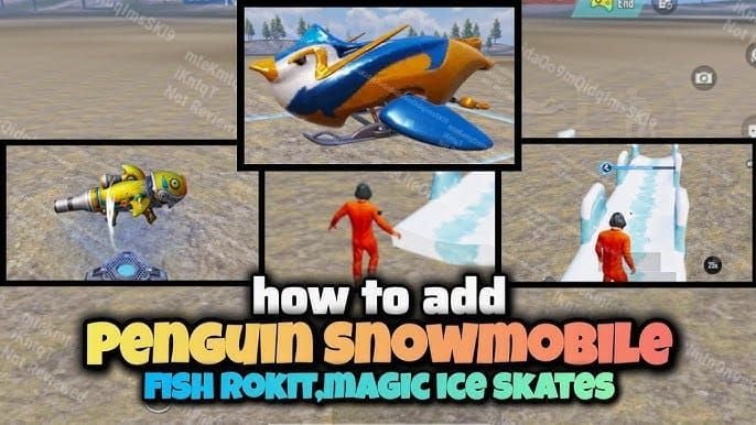 PUBG Mobile स्नोमोबाइल्स बनाम आइस स्केट तुलना चार्ट