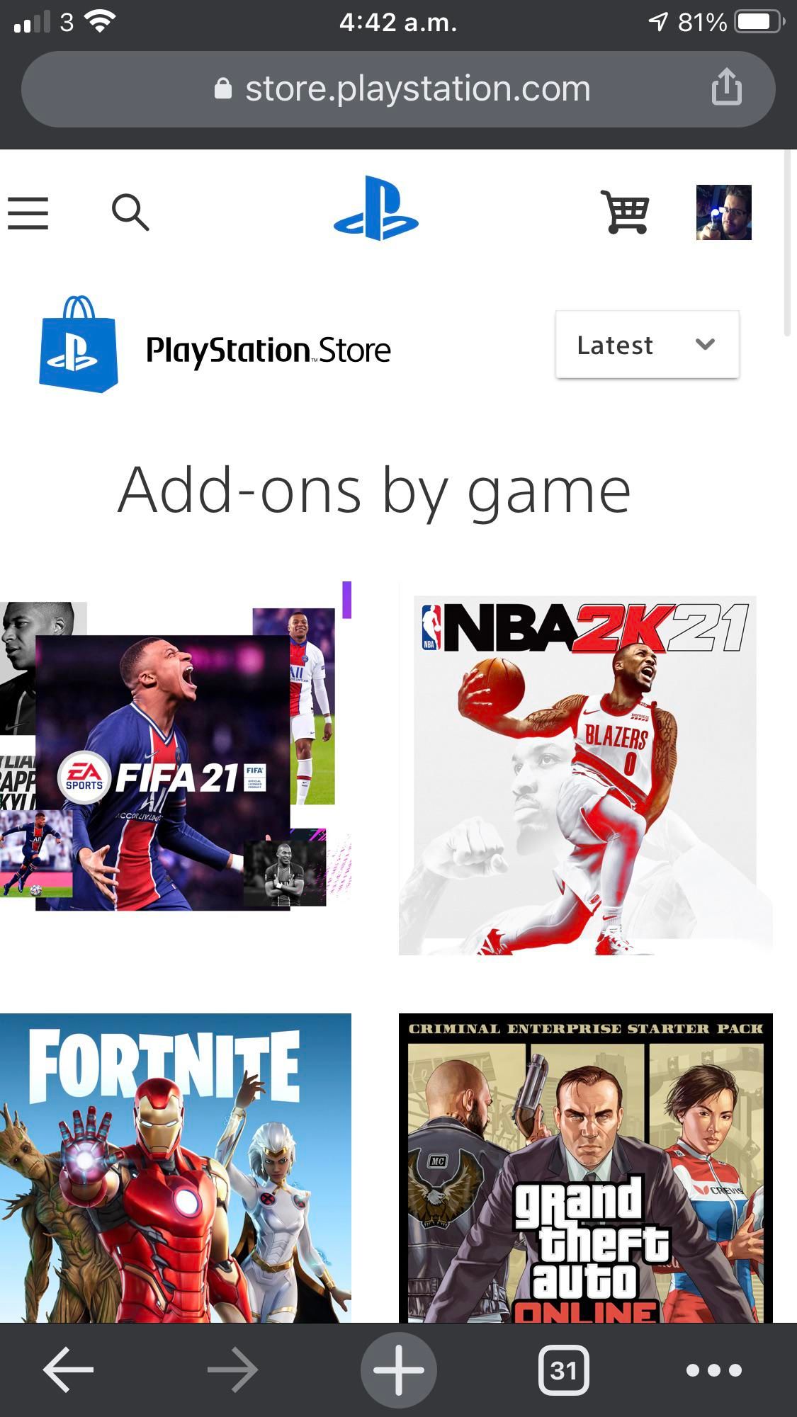 Uživatelské rozhraní konzole PS5 s tlačítkem pro bezplatné přidání PS Plus balíčku