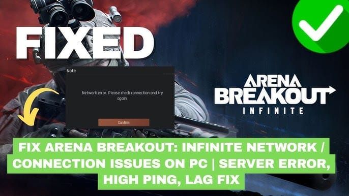 Arena Breakout PC network settings guide with ping optimization