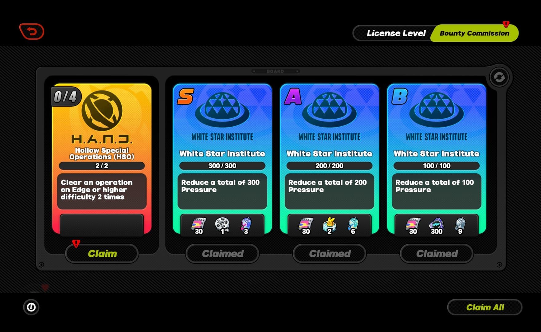 Comparison of unclaimed yellow Claim button and gray Claimed status in Zenless Zone Zero mailbox