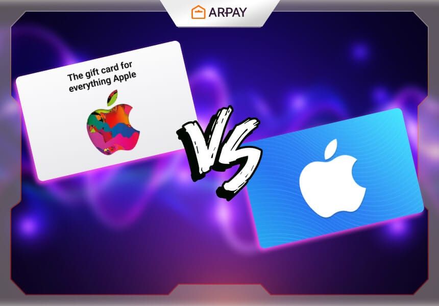 การเปรียบเทียบเกมบัตรของขวัญ Apple: บัตร Apple vs บัตร iTunes สำหรับ iCloud+