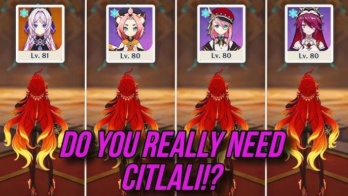 神里綾華凍結パーティにおけるシトラリとシャルロットの比較