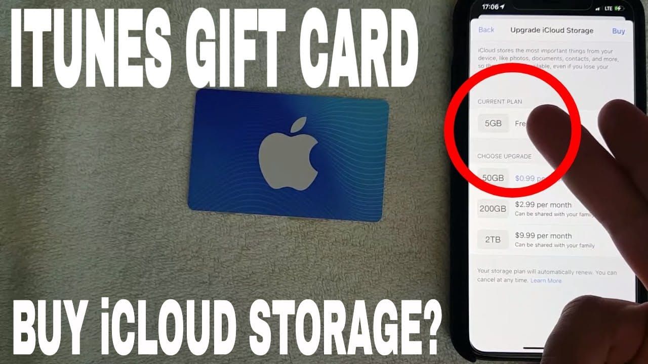 Antarmuka peningkatan iCloud+ Apple Gift Card game menggunakan saldo