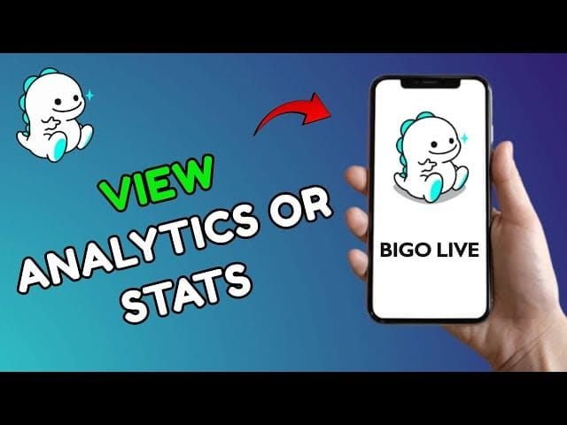 BIGO Live analytics dashboard navigation guide showing Creator Center and Analytics sections