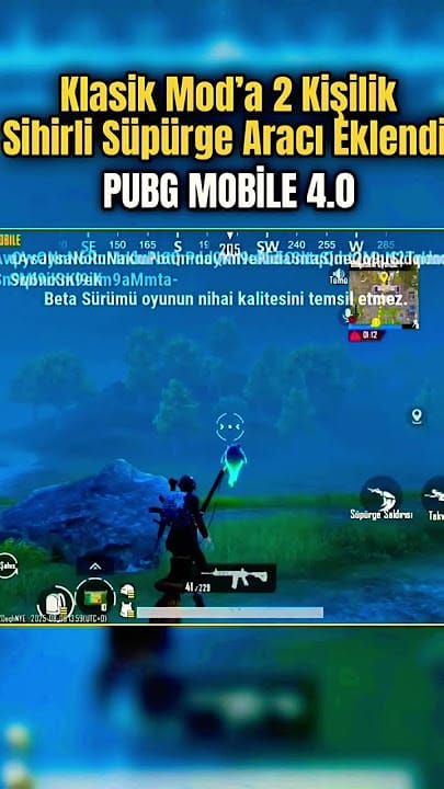 PUBG Mobile players flying on Magic Broom vehicle showing aerial combat capabilities