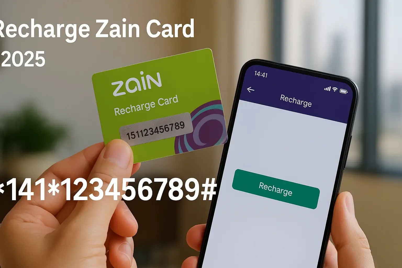 How to recharge Zain Recharge Card (SA)