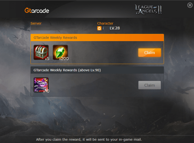 GTarcade app daily check-in screen for game rewards