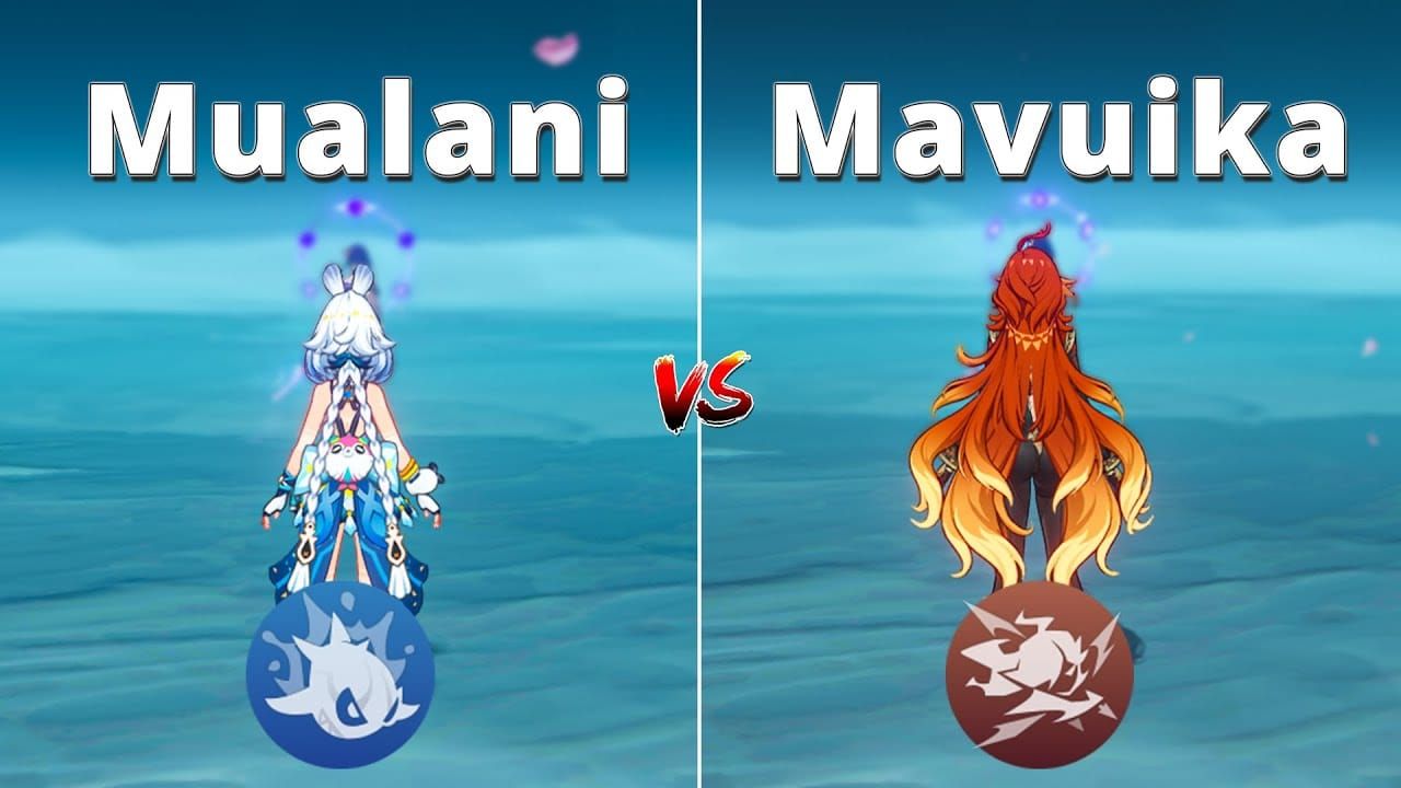 原神中瑪拉妮在水面與岩漿上的衝浪消耗率對比圖