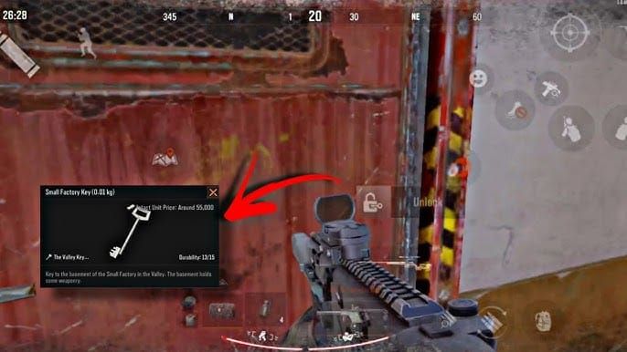 《暗区突围》扭曲山谷小工厂地下室的物资容器和三轴陀螺仪截图