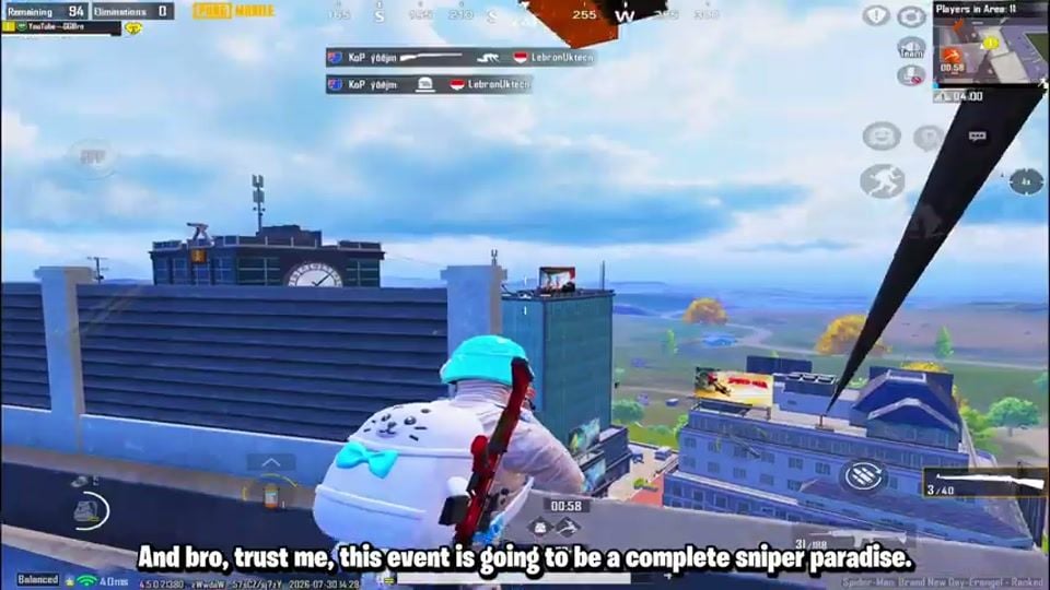 PUBG Mobile Spider-Man event tip sniper rooftop high ground on Erangel
