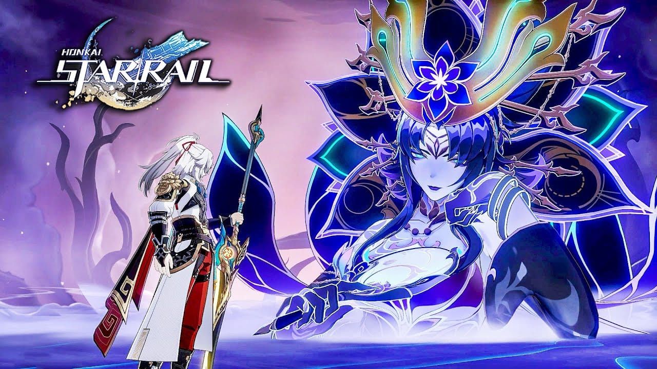 Major boss battle scene in Honkai Star Rail showing multi-phase health bars and complex combat interface