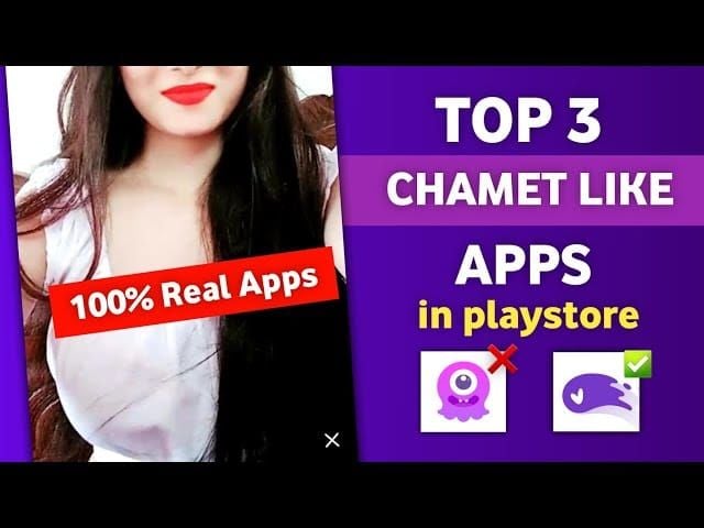Comparison chart showing legitimate video chat alternatives to Chamet with their safety features