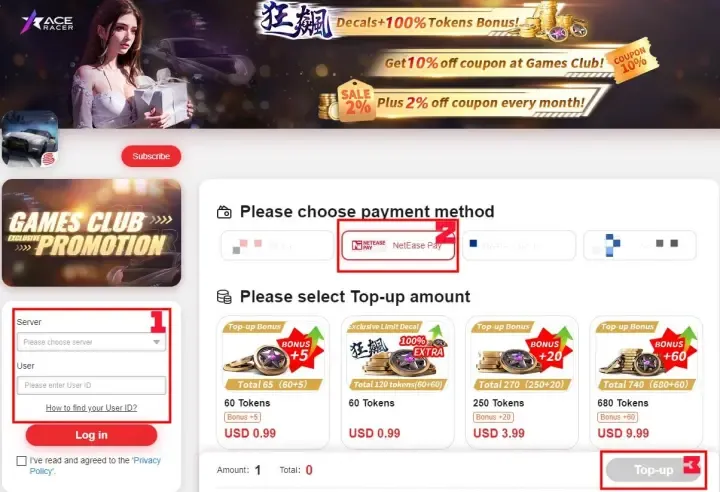 How to top-up Ace Racer PIN - BITTOPUP