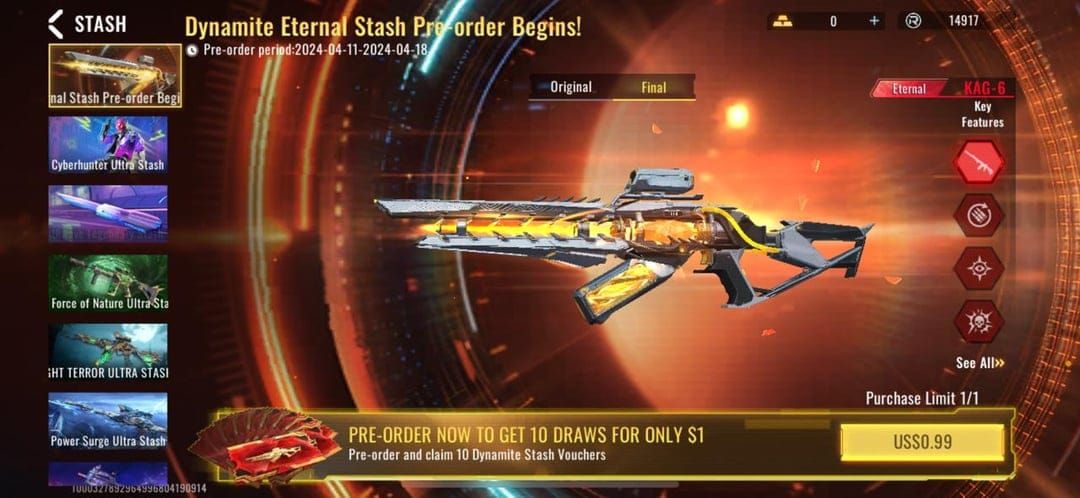 Hadiah dalam game Blood Strike: skin dan ikon eksklusif