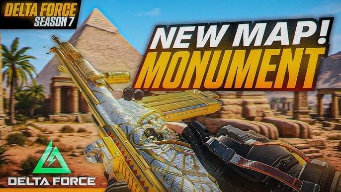 डेल्टा फ़ोर्स मॉन्यूमेंट मैप सामरिक ज़ोन और रणनीतिक स्थिति दिखा रहा है