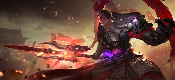Lu Bu Dragon Slayer skin van Honor of Kings