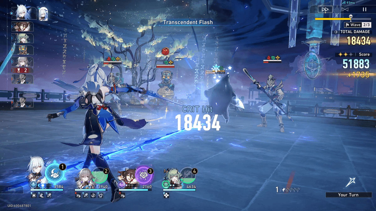 Ukończenie endgame'u Czystej Fikcji w Honkai: Star Rail z nagrodami