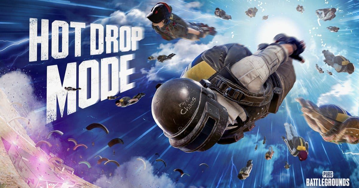 Comparison between PUBG Mobile hot drop and safe drop locations showing different risk levels