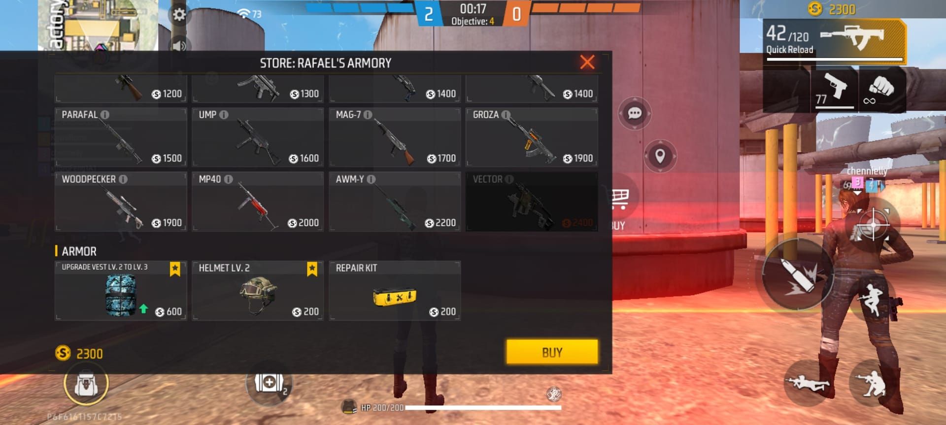 Perbandingan UI hadiah token mode CS Ranked Free Fire