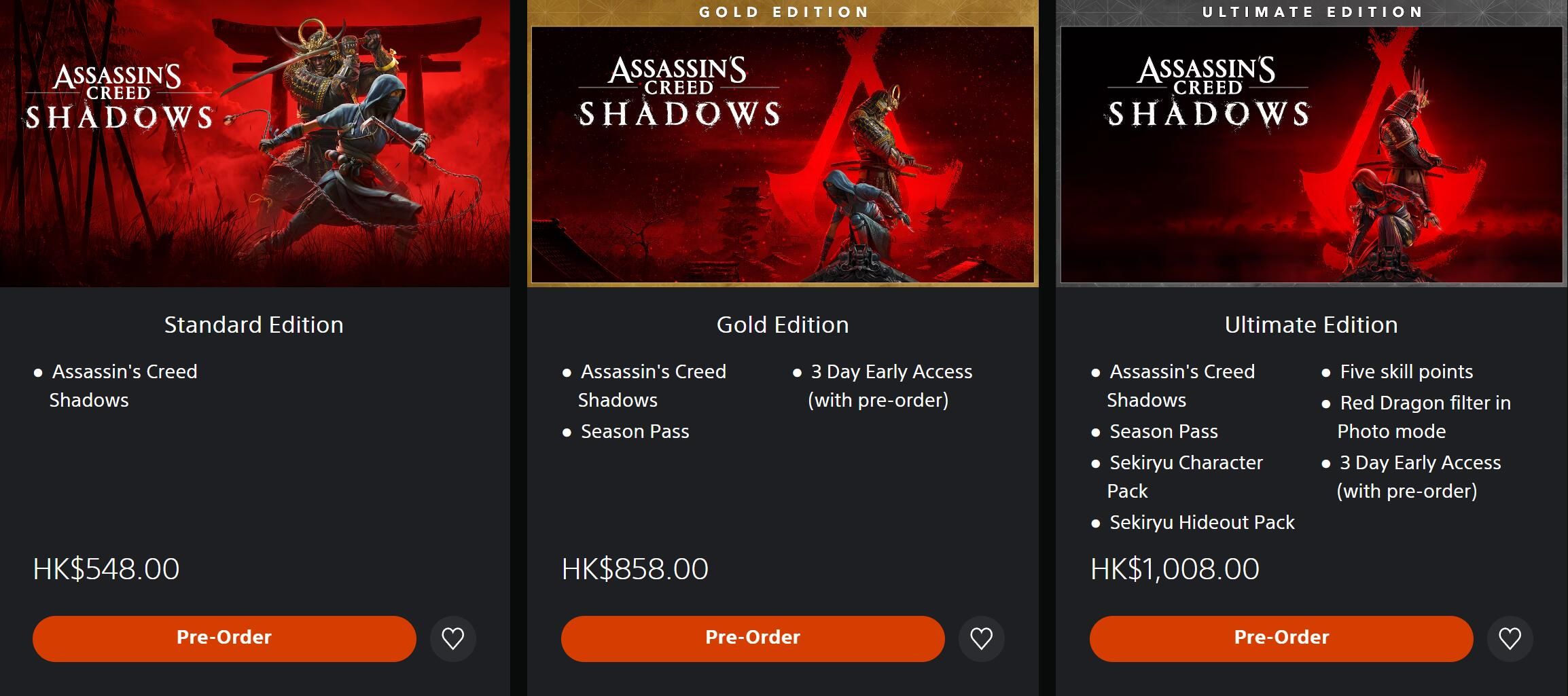 "Assassin's Creed: Shadow" bermula pada 348 yuan, dan versi muktamad boleh dimainkan tiga hari lebih awal