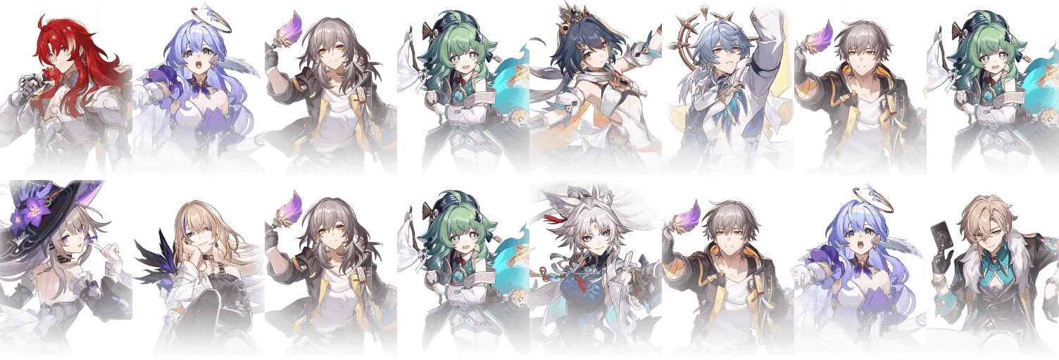 Recommended team composition featuring March 7th Evernight and Remembrance path characters