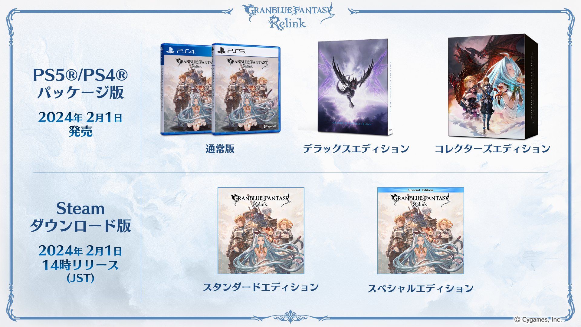 "Granblue Fantasy: Relink" opening time, character introduction and other information announced