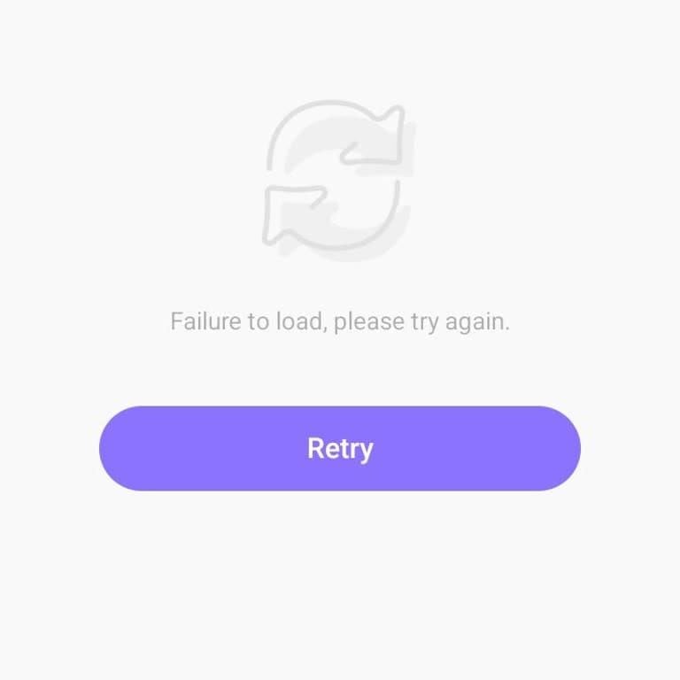 Tela de código de erro do aplicativo SUGO mostrando E001 a E005 com instruções de correção rápida