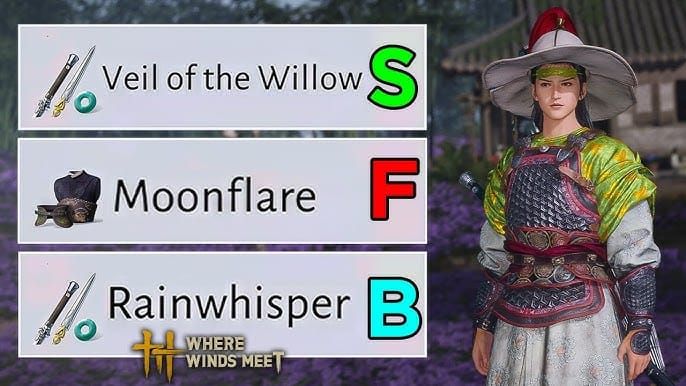 Where Winds Meet Ivory Bloom gear set for Level 13 PvE builds