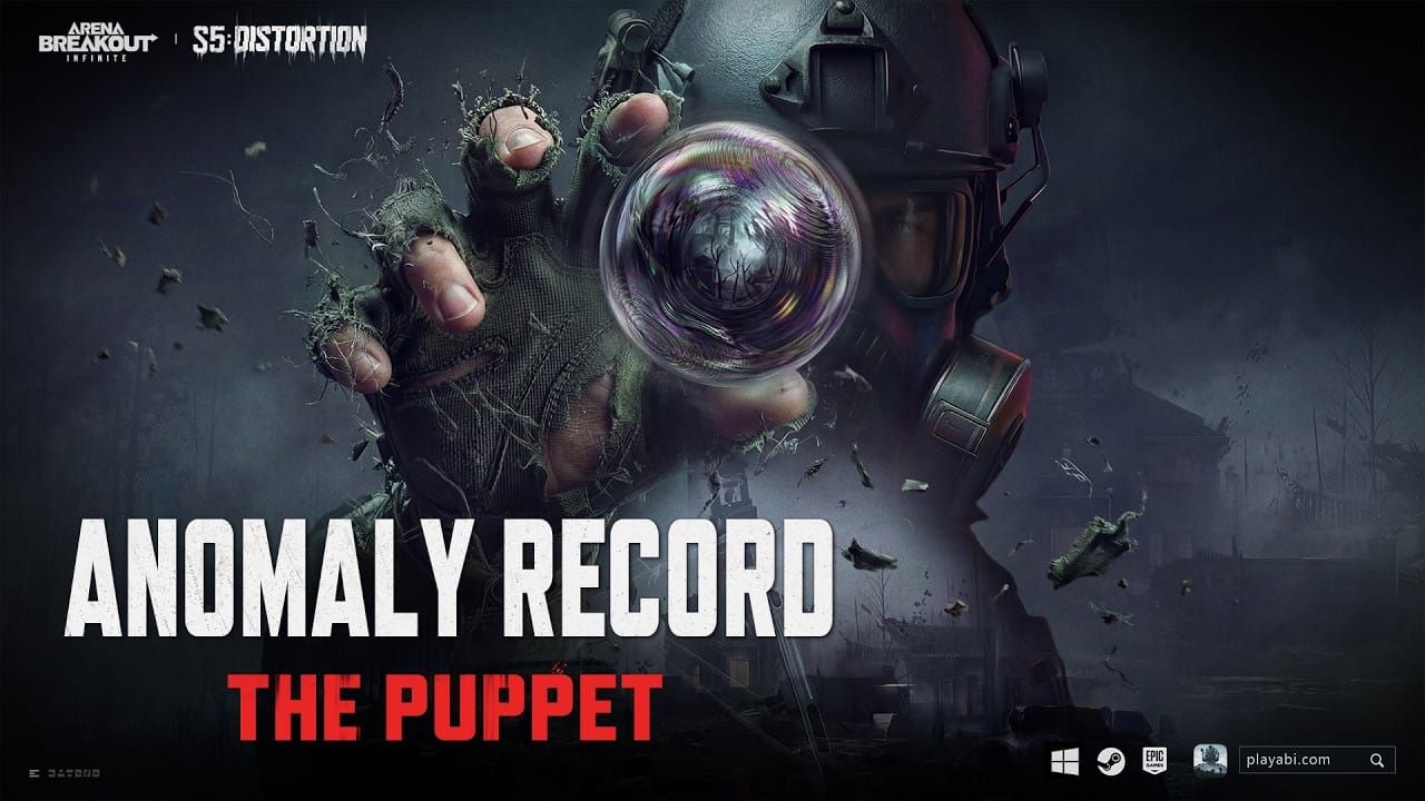 Screenshot van Central Anomaly Core in Arena Breakout Infinite Distorted Valley met zwevende Chaotic Matter-spawns en anomalie-effecten