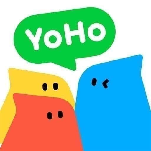 YoHo: Group Voice Chat daily mission rewards interface displaying tasks like login, hosting, and coin earnings