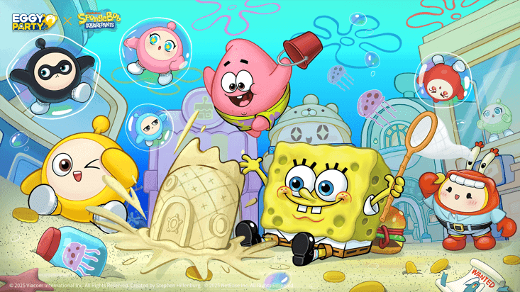 Eggy Party SpongeBob collaboration characters