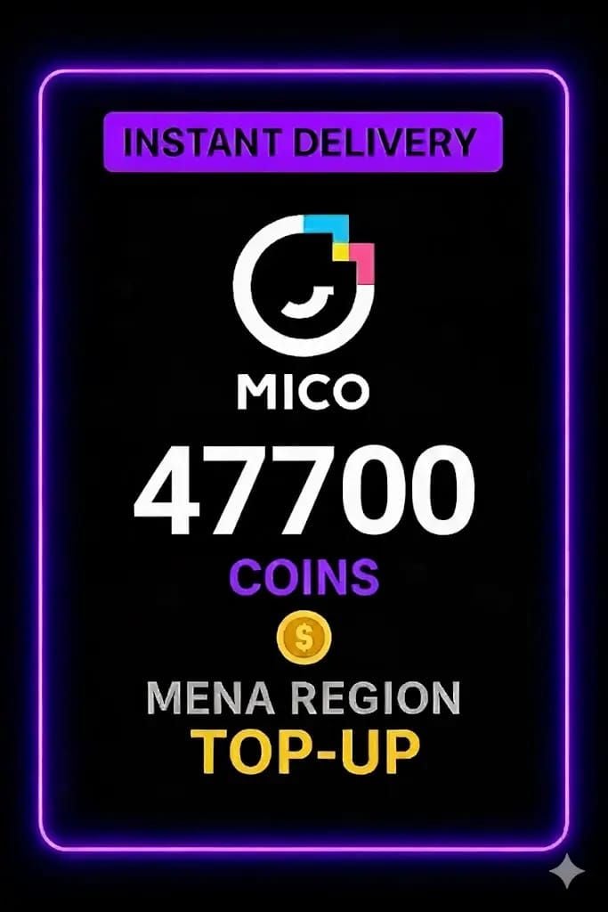 Capture d'écran de l'interface du pack de recharge MICO Live Coins (MENA) de 8 550 pièces