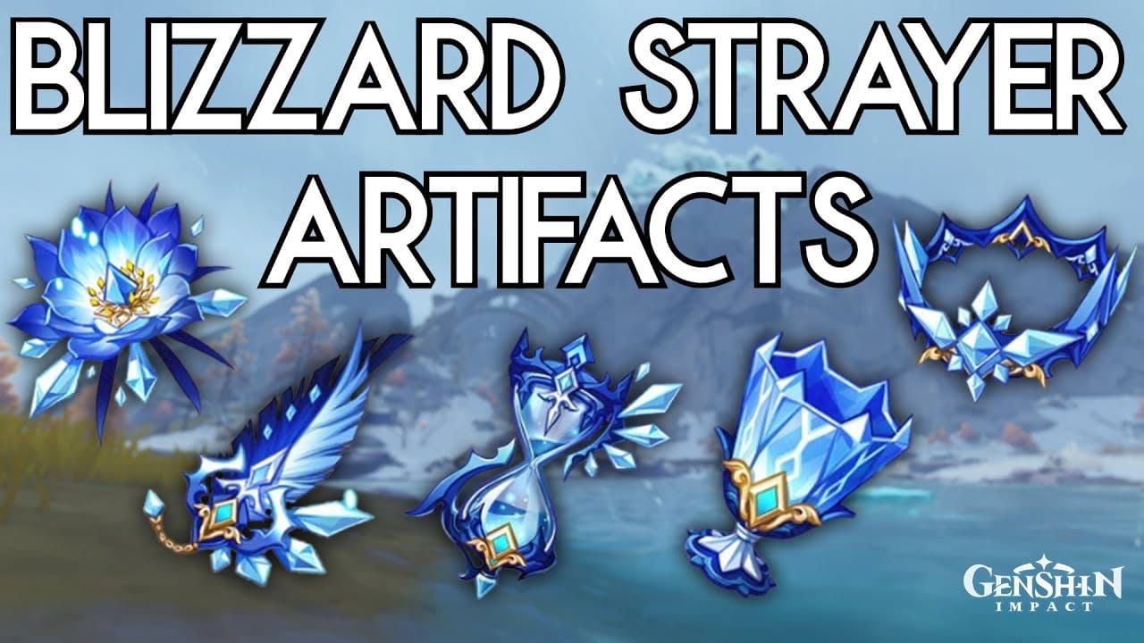 Blizzard Strayer artifact set for Ayaka in Genshin Impact